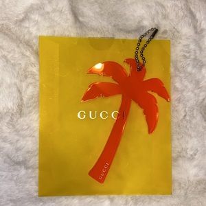Authentic GUCCI Palm Tree Keychain